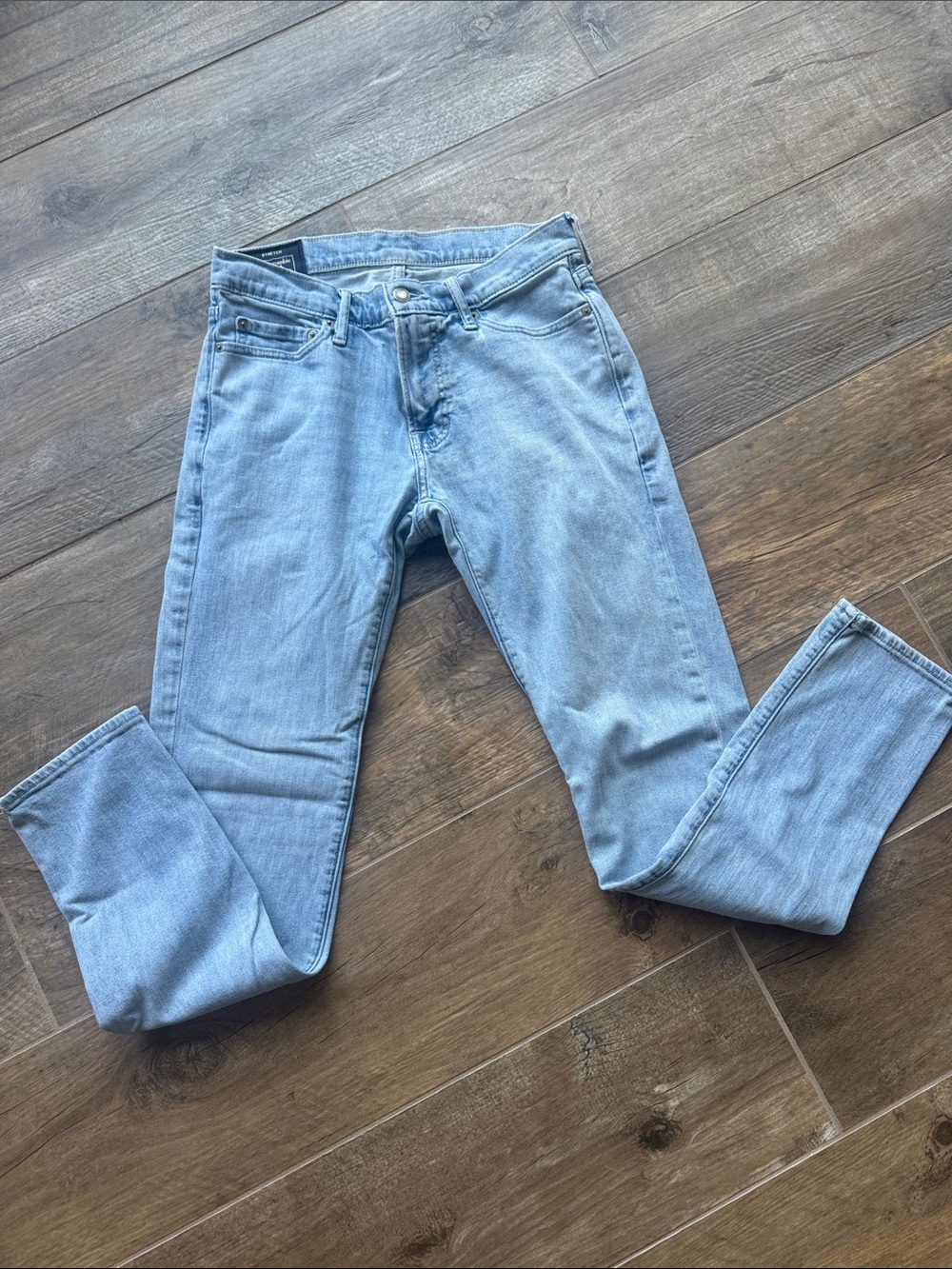 Men's Abercrombie & Fitch Light Wash Skinny Jeans